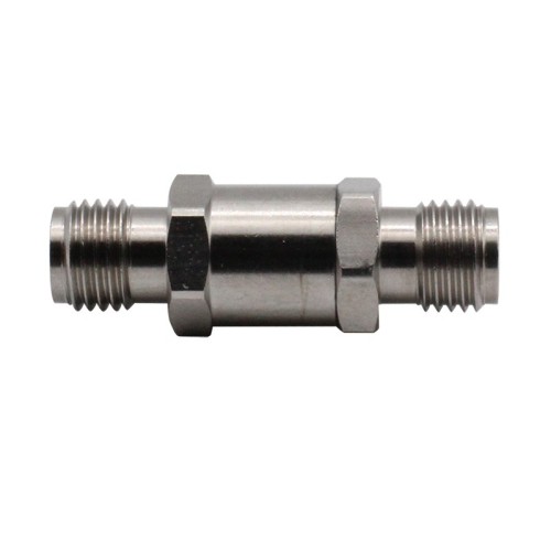 3.5mm Female Jack to 3.5mm Female Jack Coaxial Adapter Stainless Steel 33GHz High Frequency