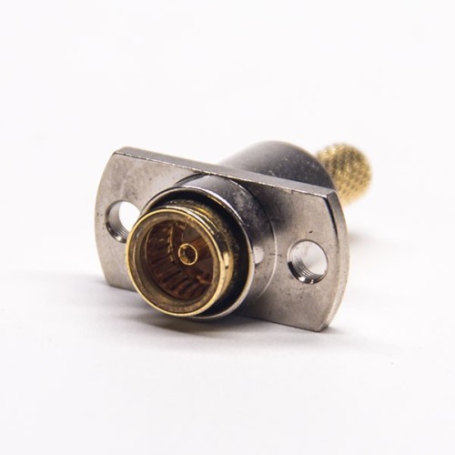 Microwave BMA Connector 2 Hole Flange Male for Cable