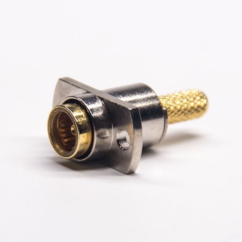 Microwave BMA Connector 2 Hole Flange Male for Cable