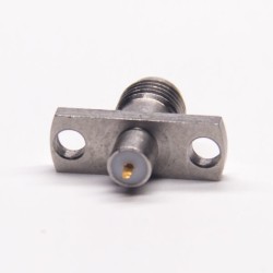 SMA Female Straight Flange with 2 Holes Straight for PCB