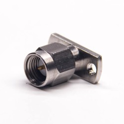 SMA Male Straight Flange with 2 Holes