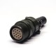 MS3101A20-27S 14 Pin Cable Connecting Receptacle Threaded Coupling Military Connector