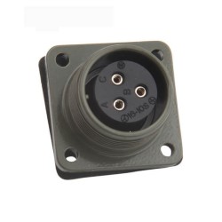 MS3102A16-10S Industrial 16-10 Contact Arrangement Panel Mount MS5015 Series 3 Pin Female Connector