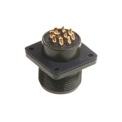 MS3102A18-19P Gold Plated Contact 10 Way Male Socket Military Connector