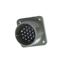 MS3102A22-14P Straight Circular Front Mount Receptacle 19 Pin Solder Contact Military Connector