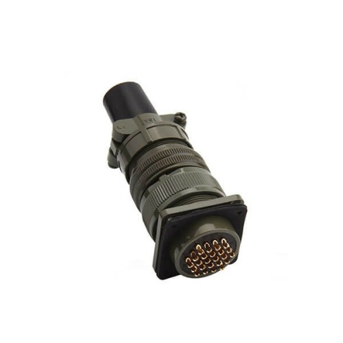 MS3102A24-28P Circular MIL Spec Aluminum Alloy 24 Position Box Mount Connector