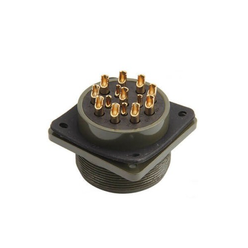 MS3102A28-20P Panel Mount Receptacle 14 Pin Solder Contacts Connector