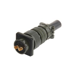 MS3106A20-23S  2 Position Soldering Plug Circular Connector With Bushing