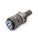 MS3106A24-22S Circular Connector MIL-DTL-5015 Series Straight Plug 4 Contacts Solder Socket