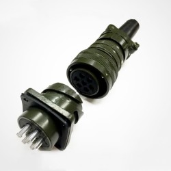 Military Spec Connectors Bayonet Series MS3106A20-15 MS3102A20-15 Male and female 7Pin Military Connector