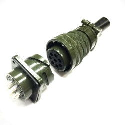 Military Spec Connectors Bayonet Series MS3106A22-23 MS3102A22-23 Male and female 8Pin Military Connector