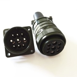 Military Spec Connectors Bayonet Series MS3106A24-11 MS3102A24-11 Male and female 9Pin Military Connector