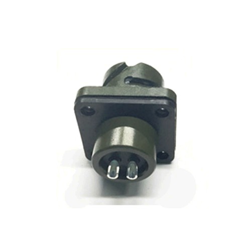 MS3102A10SL-4 Circular Connector MIL-DTL-5015 Series Box Mount Receptacle 2 Contacts Solder Pin Bayonet Connector