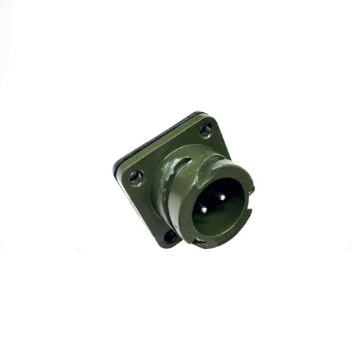 MS3102A12S-3 Circular Connector MIL-DTL-5015 Series Box Mount Receptacle 2 Contacts Solder Pin Bayonet Connector