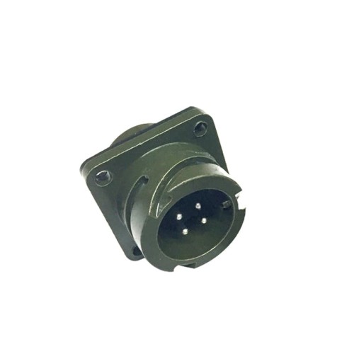 MS3102A14S-2 Circular Connector MIL-DTL-5015 Series Box Mount Receptacle 4 Contacts Solder Pin Bayonet Connector