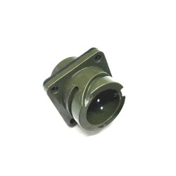 MS3102A14S-9 Circular Connector MIL-DTL-5015 Series Box Mount Receptacle 2 Contacts Solder Pin Bayonet Connector