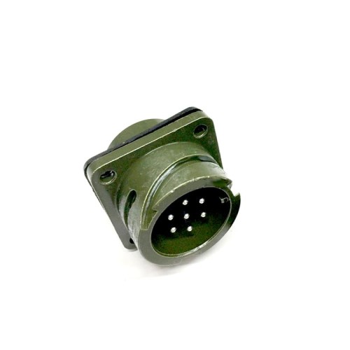 MS3102A16S-1 Circular Connector MIL-DTL-5015 Series Box Mount Receptacle 7 Contacts Solder Pin Bayonet Connector