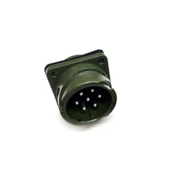 MS3102A20-15 Circular Connector MIL-DTL-5015 Series Box Mount Receptacle 7 Contacts Solder Pin Bayonet Connector