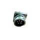 MS3102A20-17 Circular Connector MIL-DTL-5015 Series Box Mount Receptacle 6 Contacts Solder Pin Bayonet Connector