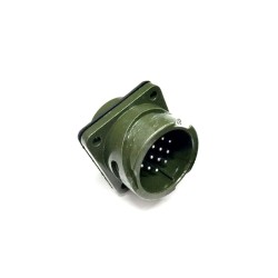 MS3102A20-27 Circular Connector MIL-DTL-5015 Series Box Mount Receptacle 14 Contacts Solder Pin Bayonet Connector