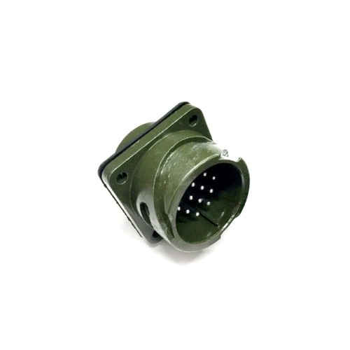 MS3102A20-27 Circular Connector MIL-DTL-5015 Series Box Mount Receptacle 14 Contacts Solder Pin Bayonet Connector