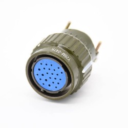 Y28M-24TK 28mm Military Metal Male 24 Pin Circular Connector 20pcs