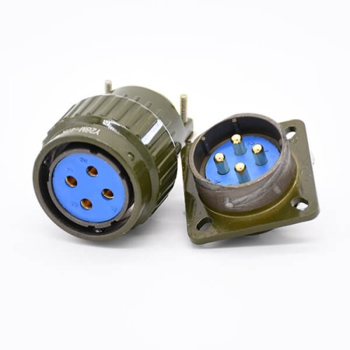 Y28M-4TK 4 Pin Army Green Plug Male Aviation Circular Connector male-female