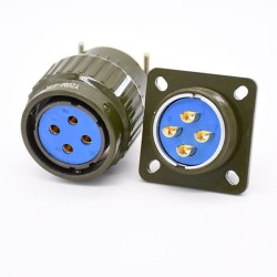 Y28M-4TK 4 Pin Army Green Plug Male Aviation Circular Connector male-female