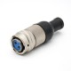 2 Pin Connector Y50DX Plug&Socket Straight Female Butt-jiont Male panel mount Bayonet Coupling Solder cup Aluminum alloy