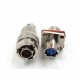 Electrical Circular Connectors Y50X-0804TJ2 Y50X-0804ZK10 4 Pin Straight Bayonet Coupling Cable Solder Cup