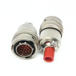 Electrical Circular Connectors Y50X-1219TJ2 Y50X-1219ZK10 19 Pin Straight Bayonet Coupling Cable Solder Cup