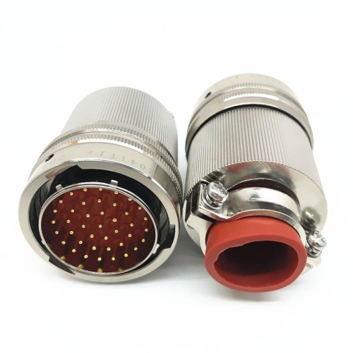 Electrical Circular Connectors Y50X-2041TJ2 Y50X-2041ZK10 41 Pin Straight Bayonet Coupling Cable Solder Cup