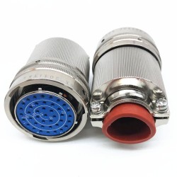 Electrical Circular Connectors Y50X-2041TK2 Y50X-2041ZJ10 41 Pin Straight Bayonet Coupling Cable Solder Cup