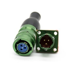 Electrical Circular Connectors Y50X Male Butt-Joint Female 3 Pin Straight Bayonet Coupling Cable Solder Cup