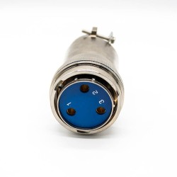 XCD Circular Electrical Connector 36 Shell 3Pin Bayonet Coupling Plug Solder Socket Solder Cup Straight Male Butt-Joint Female