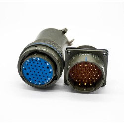 XCH 33 Shell 40Pin Bayonet Coupling Socket Panel Mount Solder Cup Plug Cable Solder Male Butt-Joint Female Connector