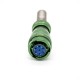 Y50X Connector 7 Pin Female Plug Straight Bayonet Coupling Solder Spring Aluminum Alloy