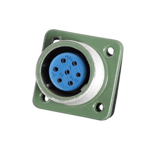 Reverse Mount Female Socket YD20 7 Pin 10A Waterproof Aviation Connector Straight Reverse Mount Z