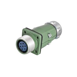 Reverse Mount Female Socket YD20 7 Pin 10A Waterproof Aviation Connector Straight-Reverse Mount ZP