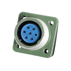 Reverse Mount YD20-7 Pin Right Angle Z Socket Female 10A Waterproof Aviation Connector