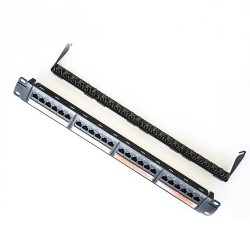 110 Dual IDC Cat5e Patch Panel Panels 24 Ports 19''1U UTP