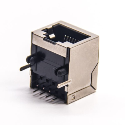 Ethernet to RJ45 90 Degree Through Hole PCB Mount Shielded Without LED 20pcs