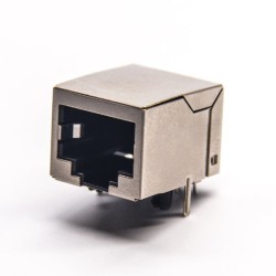 Ethernet to RJ45 90 Degree Through Hole PCB Mount Shielded Without LED 20pcs