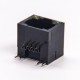 R45 with LED Right Angled Black Plastic Shell Unshielded Through Hole 20pcs