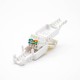 RJ45 Cat6 UTP Toolless Plug Straight Unshielded 8P8C White Plug