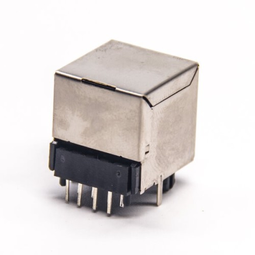 RJ45 Ethernet Socket 90 Degree Through Hole PCB Mount Shielded Jack