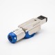 RJ45 Shielded Plug Straight 8P8C Through Hole Toolless CAT8