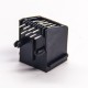 RJ45 Unshielded Black Plastic Shell 90 Degree Socket Through Hole without LED