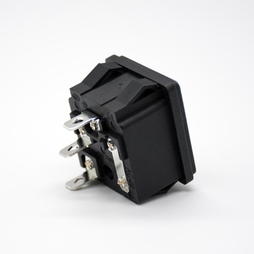 3 Pin Power Jack Through Hole Male AC-02 With Fuse Straight AC Power Connector