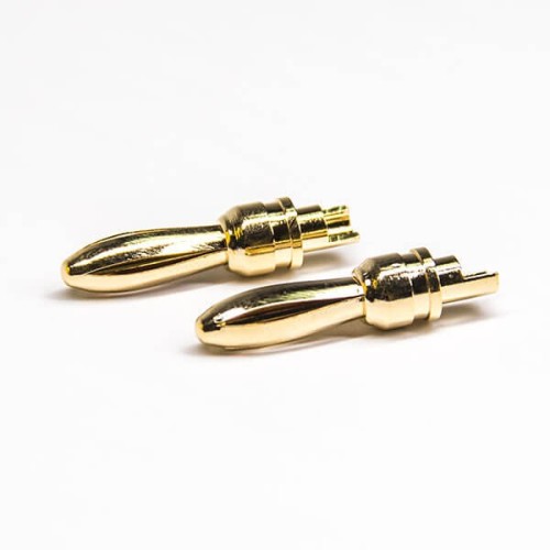 Solder Banana Contact Gold Plated Plug Vedio Connector Pin